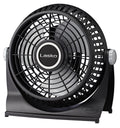 Lasko 507 Breeze Machine 10" Pivoting Floor & Table Fan — 2 Speeds, 360° Pivot, 30W, Black