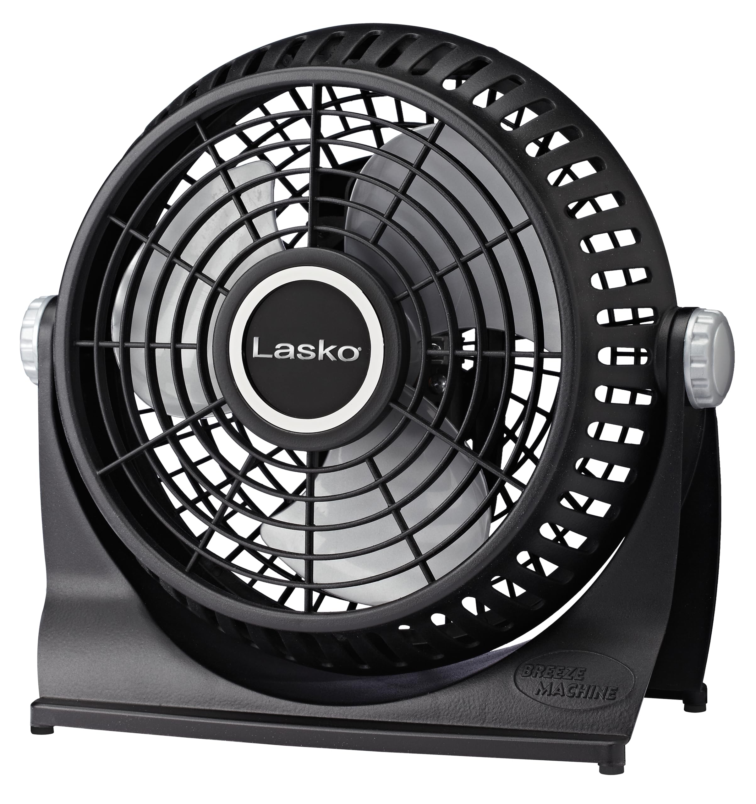 Lasko 507 Breeze Machine 10" Pivoting Floor & Table Fan — 2 Speeds, 360° Pivot, 30W, Black