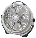 Lasko Wind Machine 3300 — 20" Pivoting Air Circulator Floor Fan, 3 Speeds, 4750 CFM, Gray