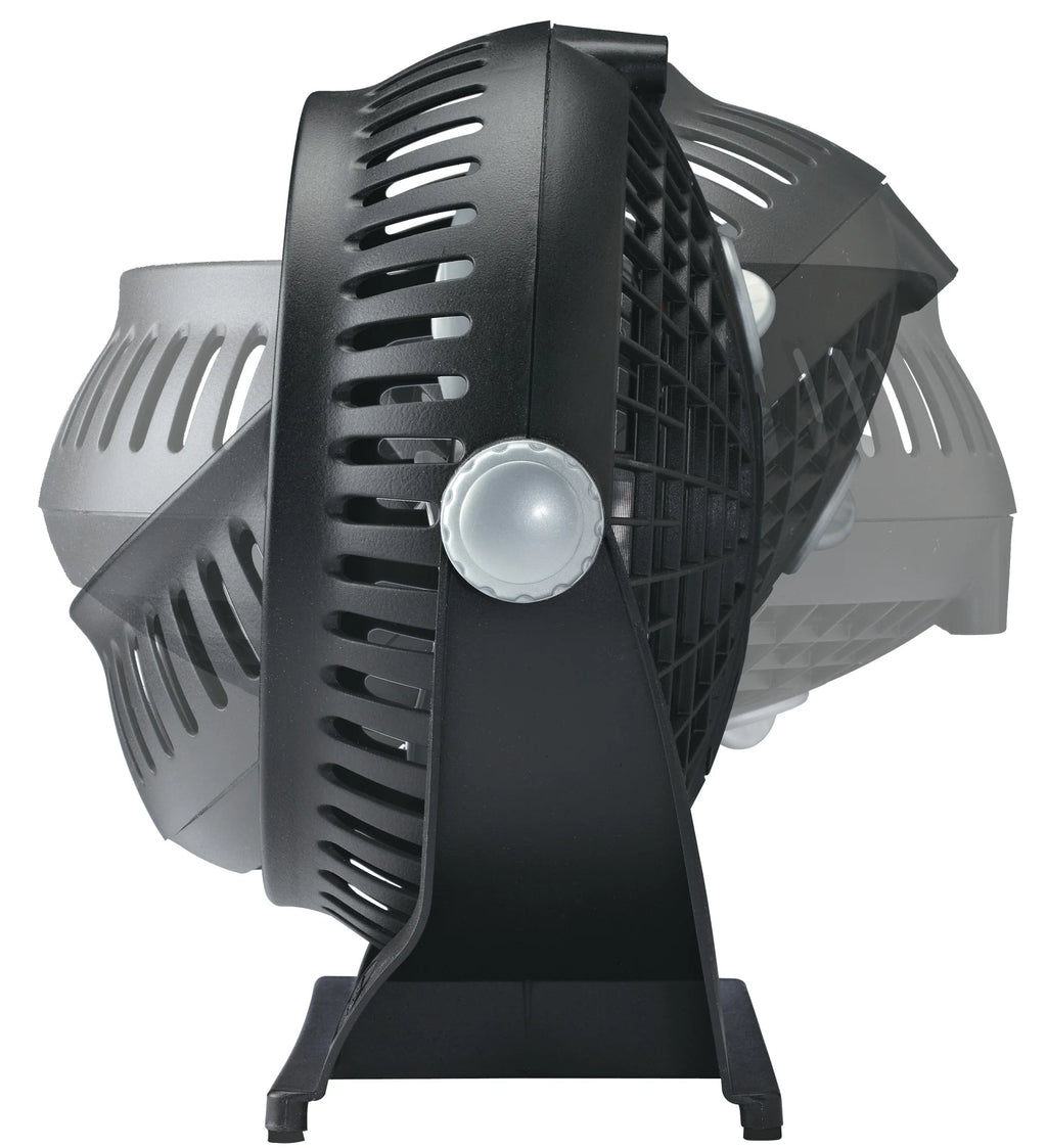 Lasko 507 Breeze Machine 10" Pivoting Floor & Table Fan — 2 Speeds, 360° Pivot, 30W, Black